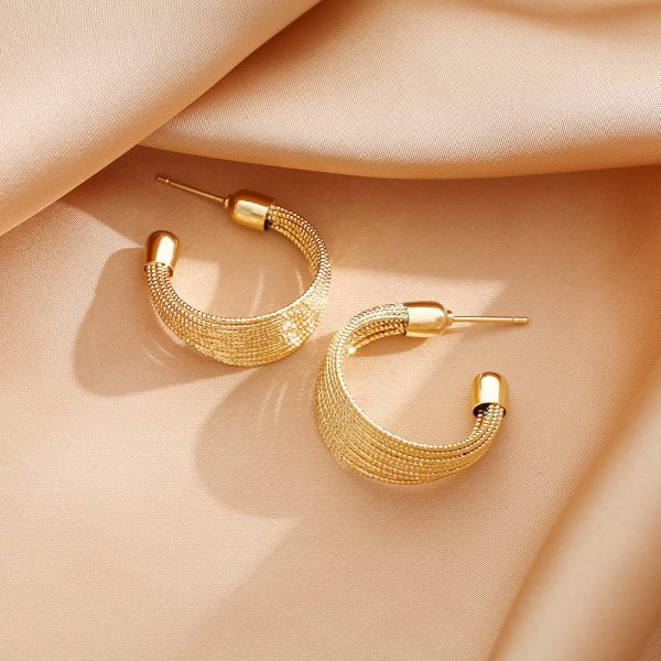 double cc earrings