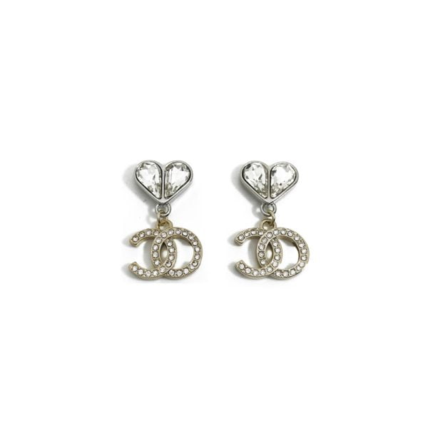 diamond cc earrings