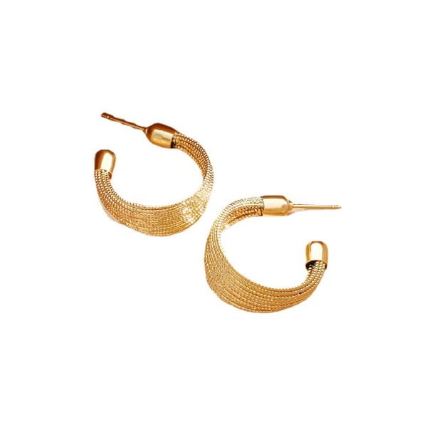 double cc earrings